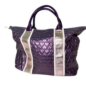 Purple Quilted Women's Bag